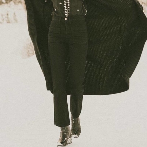 Doen Maritime Washed Black Sailor High Waist Jeans - Picture 3 of 12